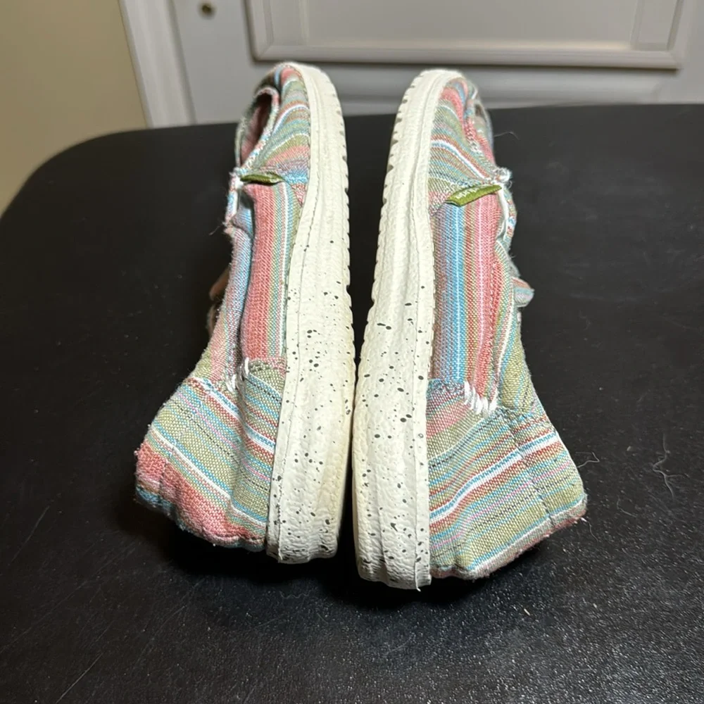 Hey dude Misty Chambray stripes grass L7-Y6 slipon loafer sneakers